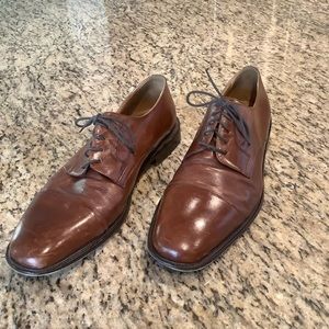 Johnston Murphy Mens 13 Brown Leather 59 11056 Cap Toe Oxford Shoes J. Murphy